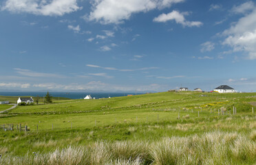 Naklejka premium West coast on the Totternish peninsula, Isle of Skye, Inner Hebrides, Scotland