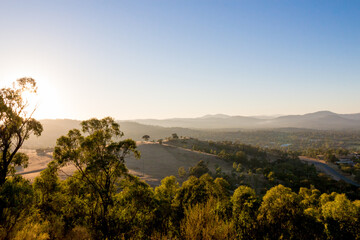 Morning in Canberra on Mount Taylor - obrazy, fototapety, plakaty