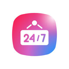 24/7 - Sticker