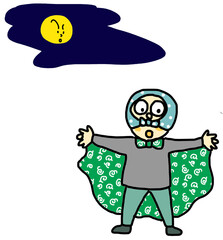 おつきみどろぼうさんこんにちは