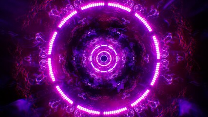 Pink Purple Circle Light and Plasma Energy