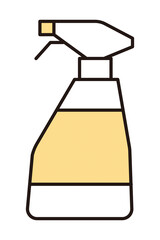 シンプル　イラスト　スプレーボトルのベクターイラスト