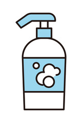 シンプル　イラスト　ハンドソープのベクターイラスト