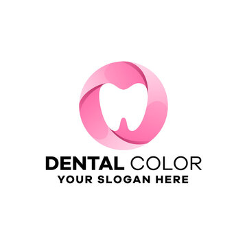 Abstract Dental Gradient Logo