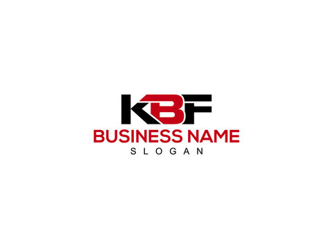 Alphabet KBF Logo Letter Vector For Business
