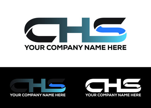 Initial Letter CHS Logo or Icon Design Vector Image Template