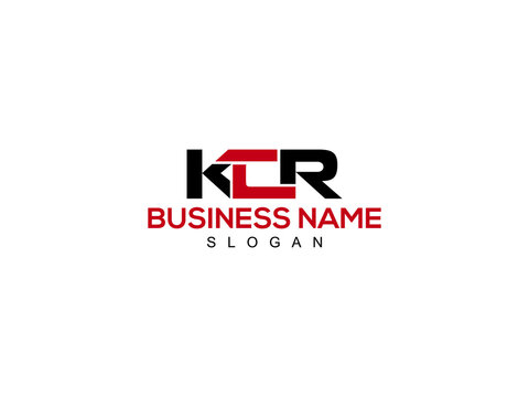 Alphabet KCR Logo Letter Vector For Business