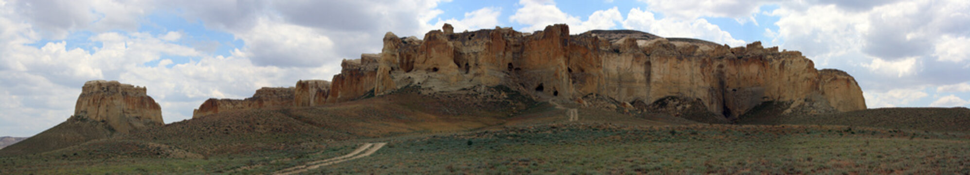 Western Kazakhstan. Ustyurt plateau. Mount Sherkala from the north.