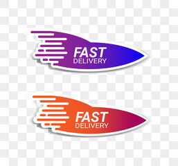 Fast delivery rocket Logo Illustration Vector Image