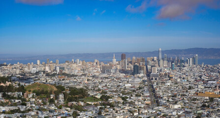 Fototapeta na wymiar Skyline de San Francisco