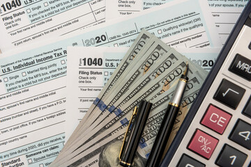 Time for Taxes april 1040 money