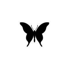 Butterfly silhouette  icon design illustration template