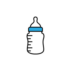 Babby bottle icon design illustration template
