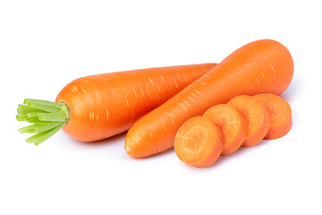 carrots isolated on white