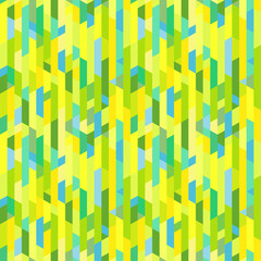 Multicolored pattern with planes and triangles. Seamless mosaic texture. Geometric wallpaper of the surface. Bright colors. Print for polygraphy, posters, t-shirts and textiles