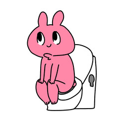 トイレ　うさぎ