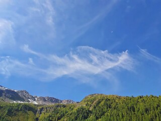 clouds over the mountain