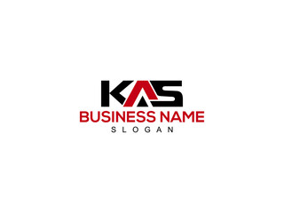 Alphabet KAS Logo Letter Vector For Business - obrazy, fototapety, plakaty