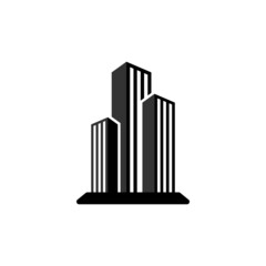 Skyscrapper building icon design illustration template