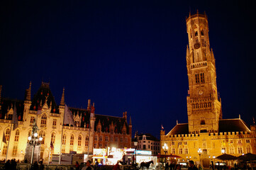 Fototapeta na wymiar Night of Bruges