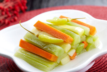 Delicious Chinese cuisine, Sichuan pickle
