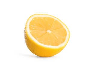 Obraz na płótnie Canvas Half of fresh lemon isolated on white