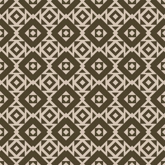 Seamless vector background. Brown and beige texture. Graphic modern pattern. Seamless abstract geometric pattern.