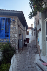 Exterior of a historical building in downtown Marmaris, Turkey. 