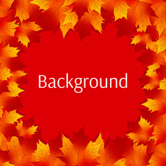 autumn vector sale background text bg with leaves leaf maple frame tree postcard season september october november art