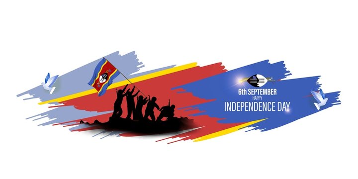 vector illustration for Swaziland independence day - 6 September