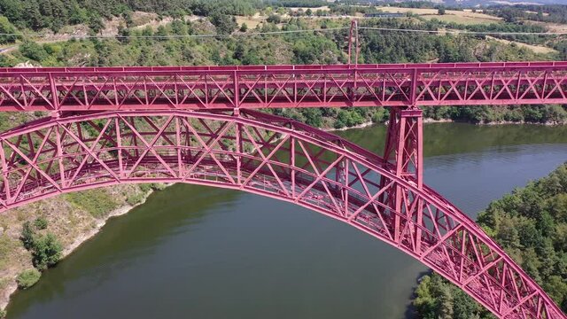 View of Viaduc de Garabit, Cantal department, Massif Central region, France