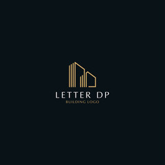 BUILDING LOGO WITH THE LETTERS D AND P