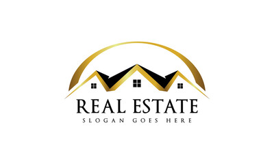 Fototapeta premium Real Estate Vector Logo House