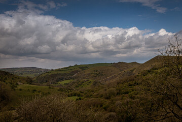 clouds over the mountains