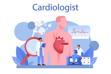 Cardiologist concept. Idea of heart care and medical diagnostic