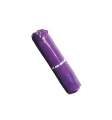 Tampon in purple package isolated on white