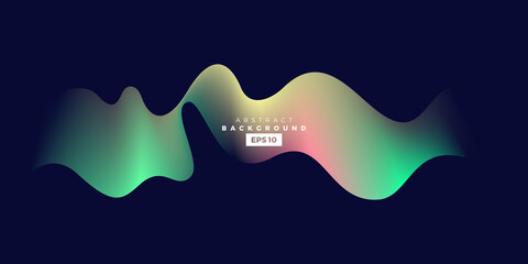 Wave vector element with abstract colorful gradient lines for website, banner and brochure, Curve flow motion illustration, vector lines, Modern background design.
