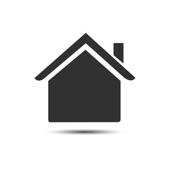 Small house. Icon Vector. Simple flat symbol. Illustration pictogram