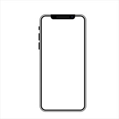 smart phone vector drawing isolated transparent background