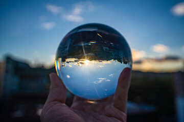 Put the city in a lens ball.