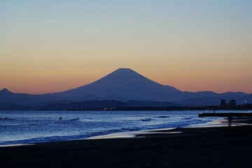 富士山の夕刻