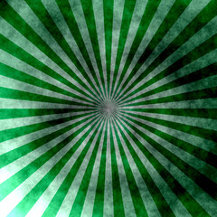 Obraz premium Green Sunburst Pattern Background. Rays. Sunburst background. Green radial background.