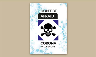 Coronavirus Covid-19 Afraid Flyer