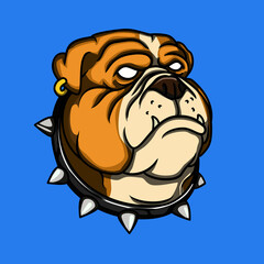 Bulldog Head mascot vector illustration