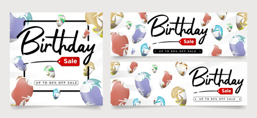 birthday postes, pamfflet, card, party, baloon, balone