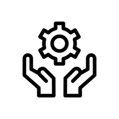 support icon illustration vector graphic