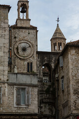 Obraz premium クロアチア スプリットの旧市街 Church of Our Lady of the Bell Tower
