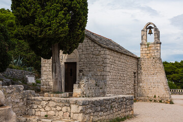 Fototapeta na wymiar クロアチア　スプリットのマルジャンの丘　Church of St. Nikola
