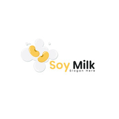Logo soy milk helath fresh drink