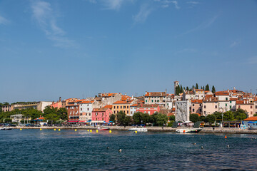Fototapeta na wymiar クロアチア　ロヴィニの旧市街から見える景色